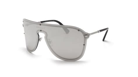 versace ve2180 shield sunglasses|Versace™ VE2180 10006G 44 Silver Sunglasses .